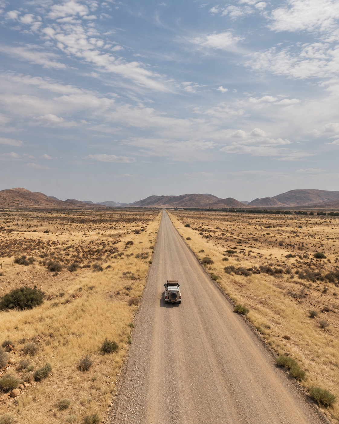 Vast Namibian desert landscape
