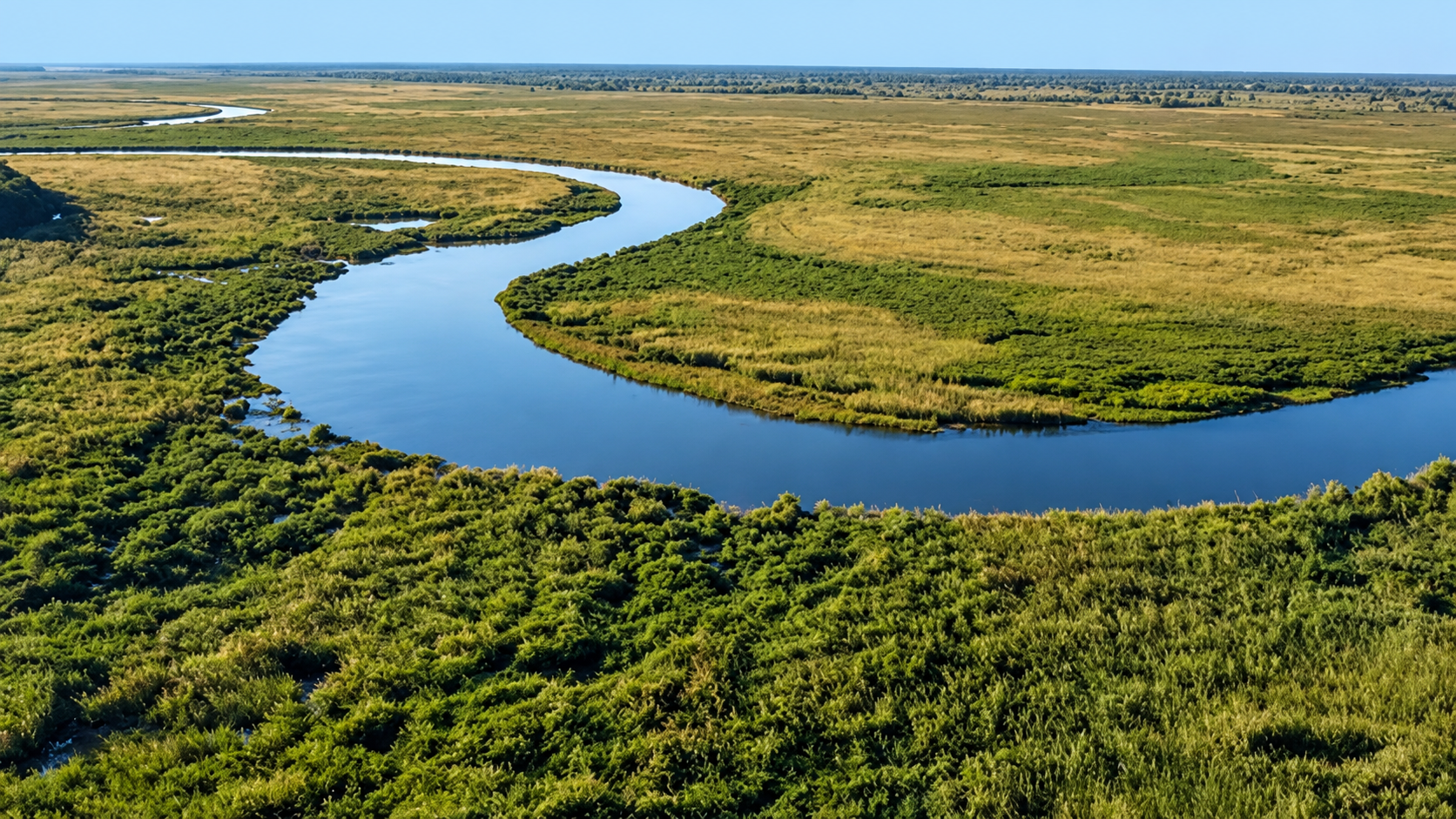 Okavango Delta waterways in Botswana