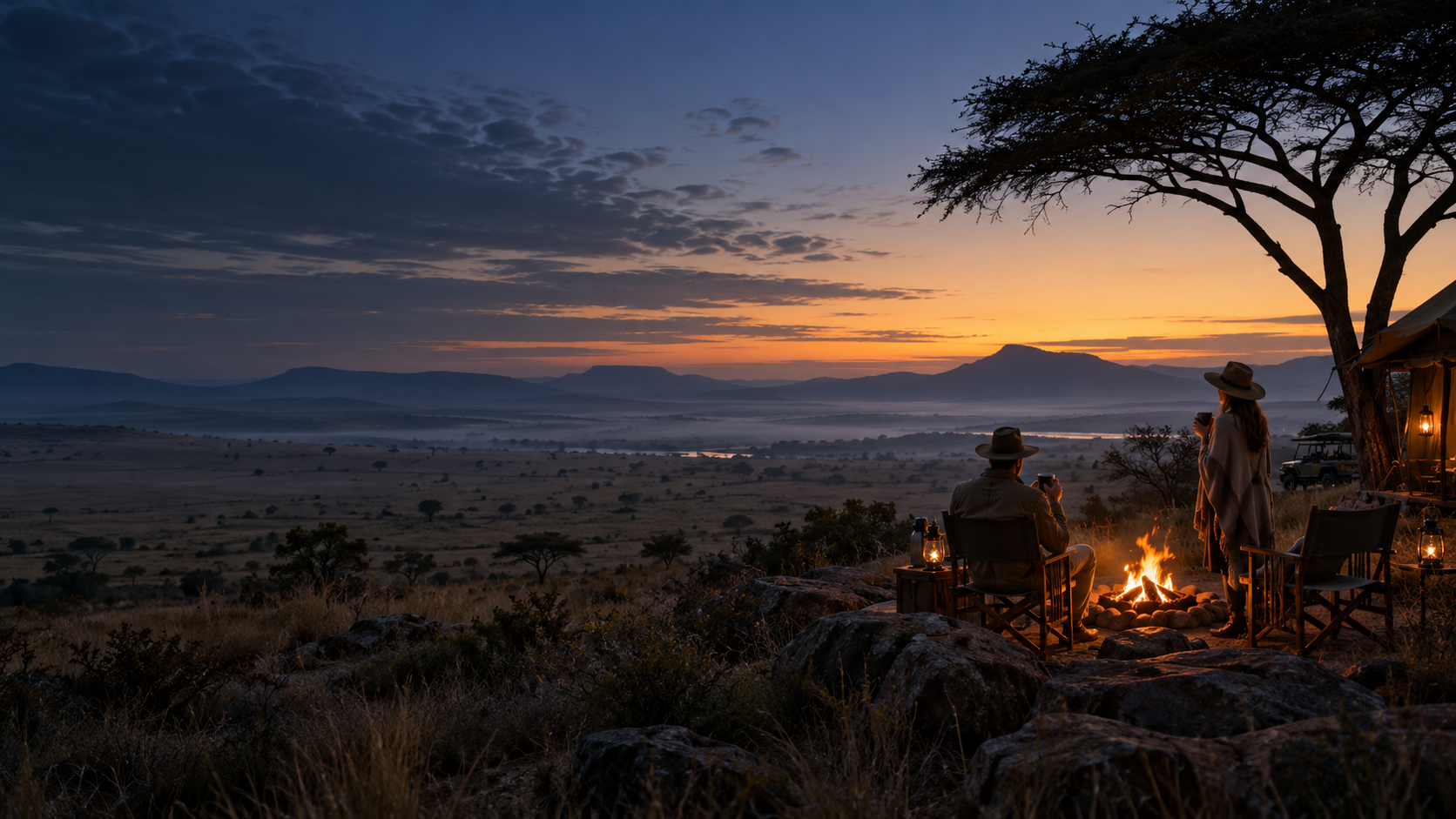 First safari experience in the African wilderness