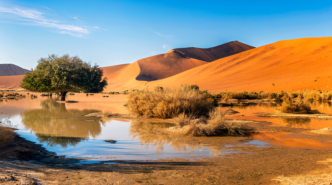 Sossusvlei dunes in the Namib Desert