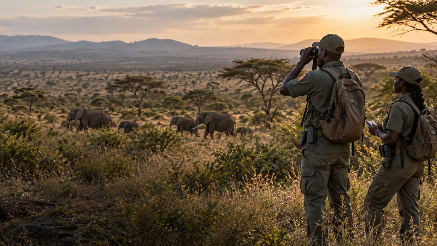 Wildlife conservation monitoring in Africa